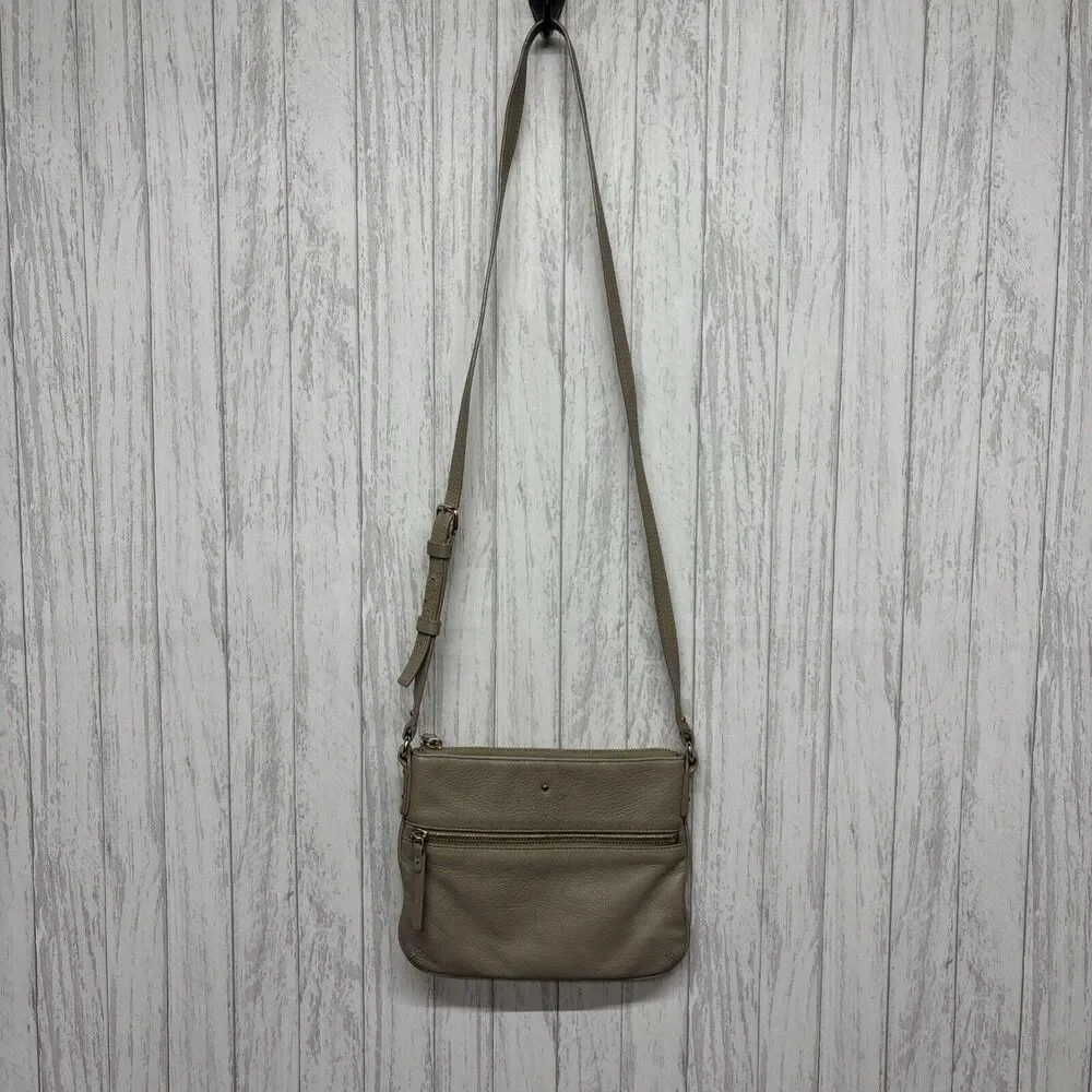 Womens Kate Spade Beige Crossbody Leather Bag